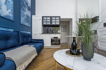 Mały apartament w&nbsp;Krakowie, proj. Loft Affair x Dekorian Home