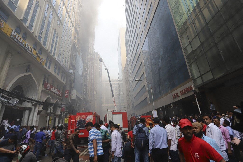 Pożar w Dhace 