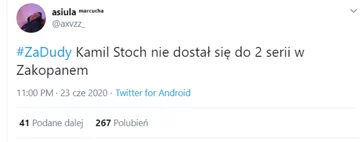 #ZaDudy - ten hasztag zdobył popularność na Twitterze 