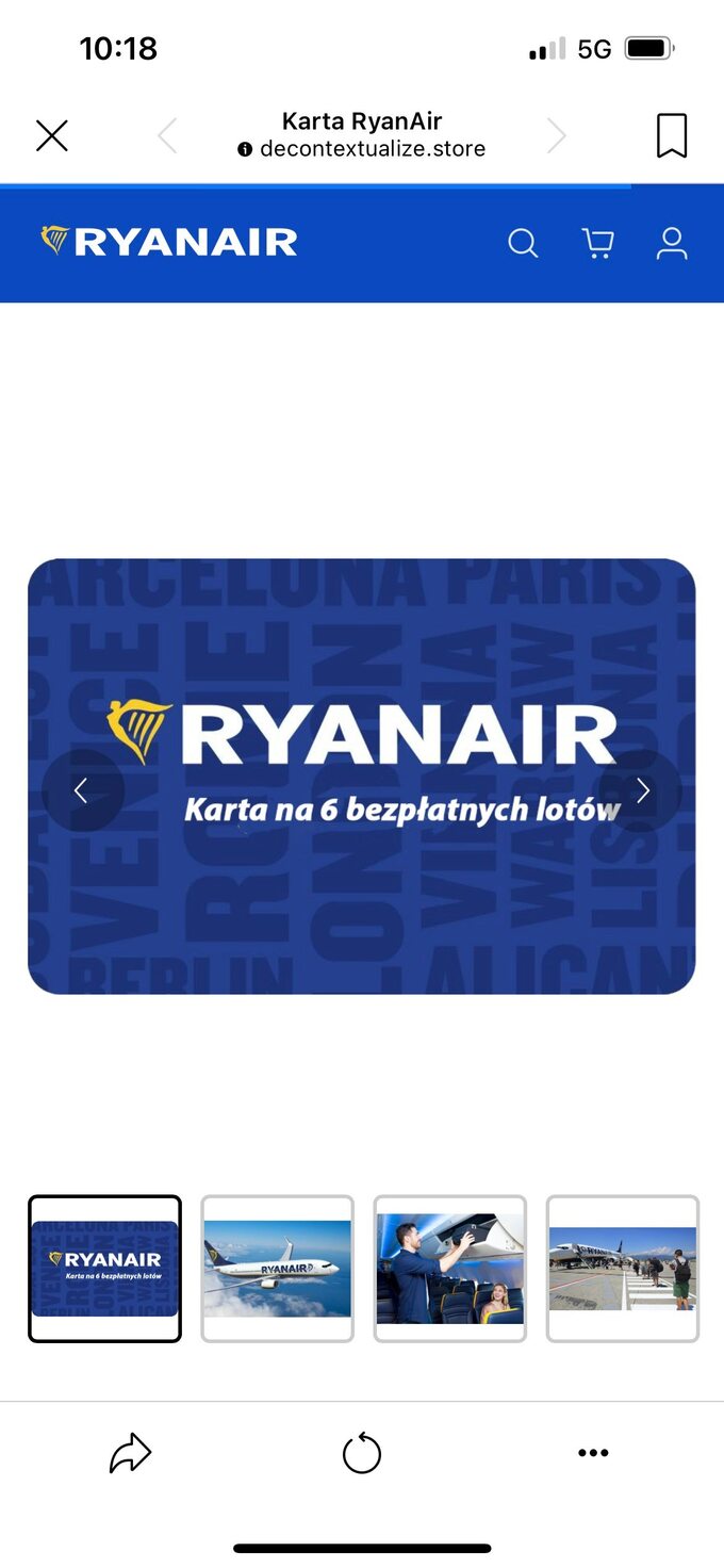 Karta Ryanair