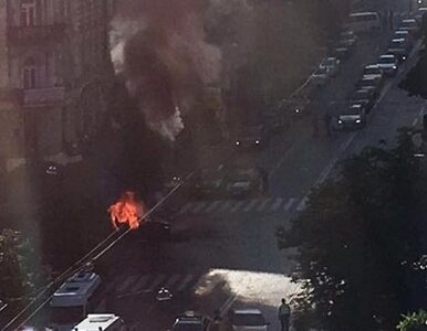 Miniatura: Eksplozja samochodu w centrum Kijowa....