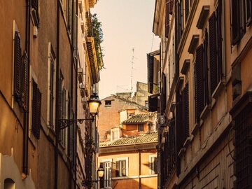 Aleja ulicy w Rzymie