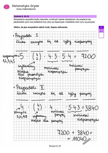 Zadanie 6&nbsp;&ndash; Matura 2024. Matematyka &mdash; poziom rozszerzony, Formuła 2023 &mdash; arkusze z&nbsp;odpowiedziami