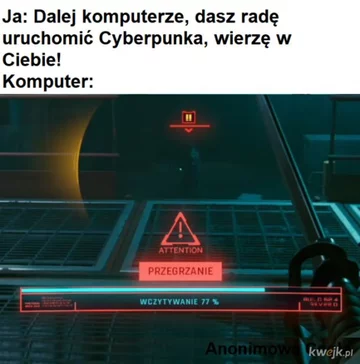 Mem po premierze Cyberpunka 2077 
