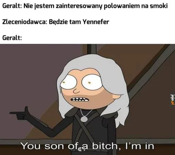 Mem inspirowany grami z serii Wiedźmin 