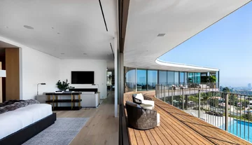 The Orum House w Bel Air, najdroższej dzielnicy Los Angeles Beyone, Hollywood, Bel Air