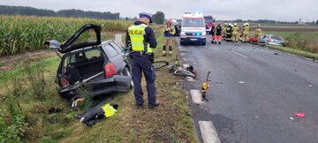 Wypadek w&nbsp;Strzelcach Opolskich