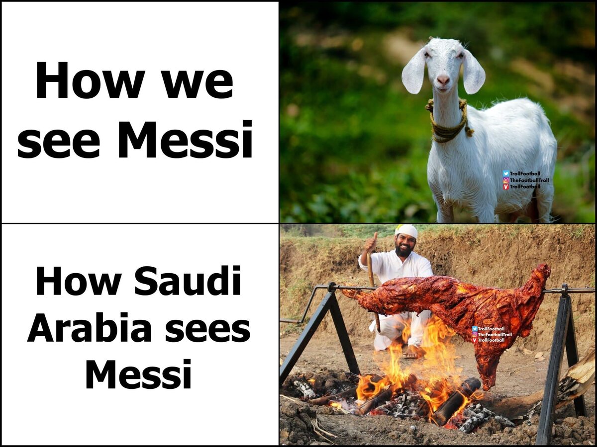 Mem po meczu Argentyna - Arabia Saudyjska 