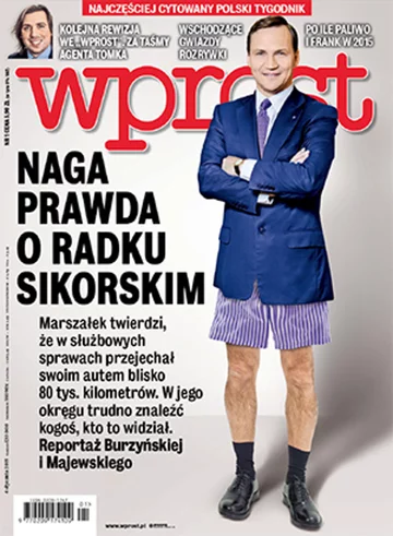 Okładka tygodnika Wprost nr 1/2015 (1660)