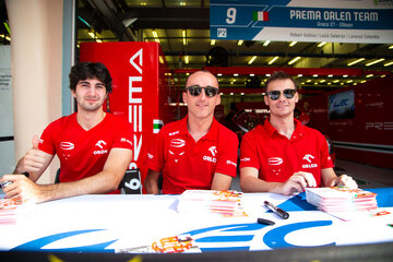 Zesp&oacute;ł Prema ORLEN Team Lorenzo Colombo, Robert Kubica, Louis Deletraz