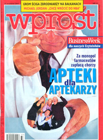 Okładka tygodnika Wprost nr 37/2001 (981)