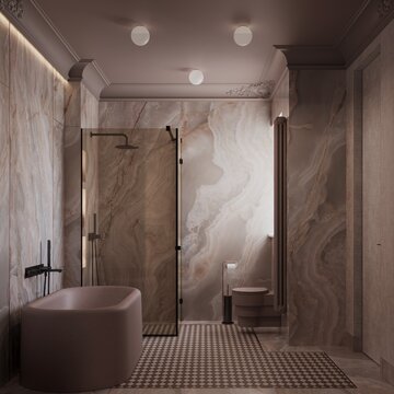 Apartament z widokiem na park, projekt Modeko Studio 