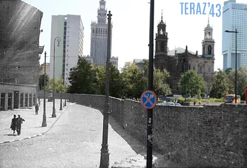 Plac Grzybowski, widok od strony północnej Autor i źródło zdjęcia oryginalnego - nieznani