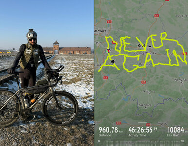 Miniatura: Zdumiewające co zrobił ten kolarz. Trasa...