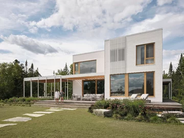 Dom nad jeziorem, projekt Ghoche Architect 