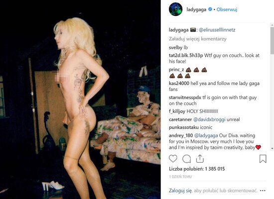 Miniatura: Lady Gaga nago na Instagramie. Zdjęcia...