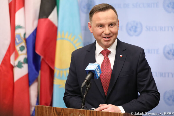 Miniatura: Andrzej Duda odwiedził siedzibę ONZ w...