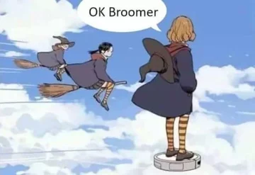 Mem związany z hasłem „OK BOOMER” 