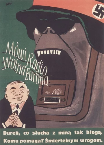 Mówi Radio Wolna Europa Nieco później. III Rzesza przemawia z grobu przez fale Radia Wolna Europa.