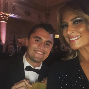 Charlie Kirk i Melania Trump 