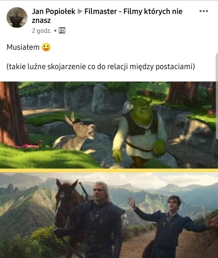 Mem inspirowany serialem „Wiedźmin” 