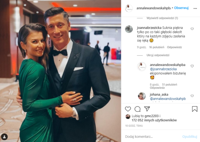 Anna Lewandowska wyjaśniła swój gest na Instagramie