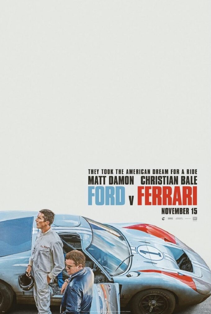 Plakat filmu „Ford v. Ferrari”