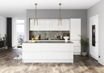 Funkcjonalna i ergonomiczna zabudowa kuchenna 