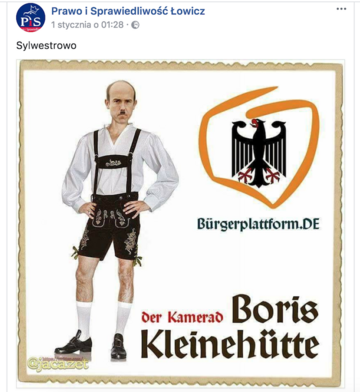 Przerobione zdjęcie na&nbsp;profilu PiS Łowicz