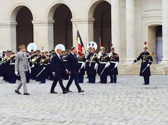 Miniatura: Andrzej Duda w Paryżu