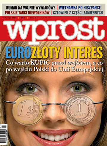 Okładka tygodnika Wprost nr 7/2004 (1107)