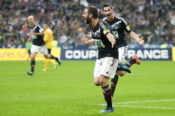 Gol Lisandro Lopeza zapewnił drużynie Olympique Lyon Puchar Francji (fot. EPA/STEPHANE REIX/PAP)