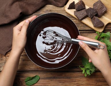 Miniatura: Idealna polewa czekoladowa z kakao. Można...