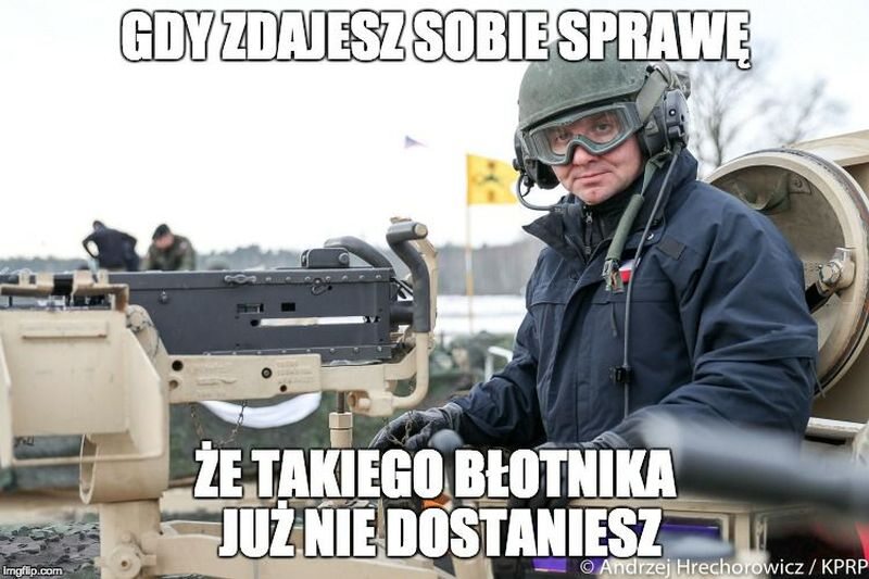 Mem z Andrzejem Dudą 