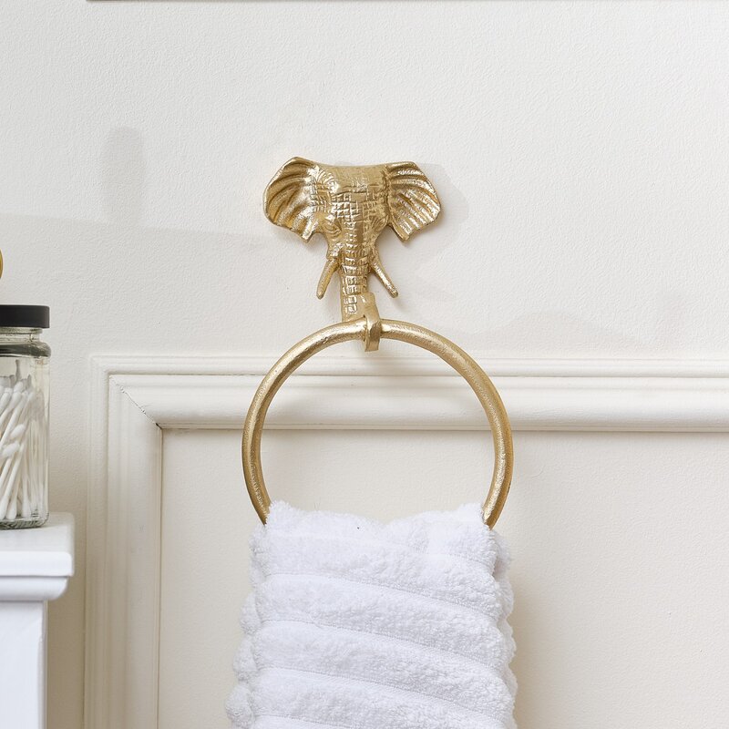 Wieszak na ręcznik z wizerunkiem słonia