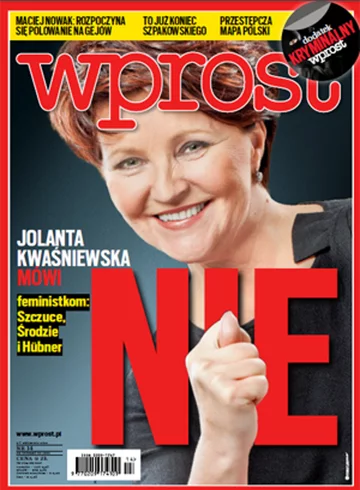 Okładka tygodnika Wprost nr 14/2013 (1571)