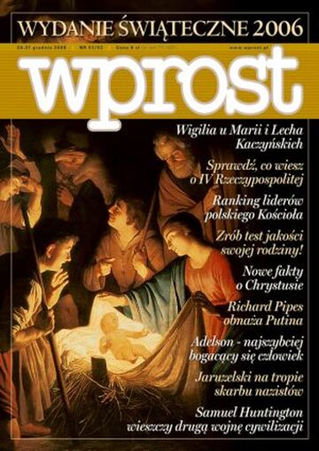 Okładka tygodnika Wprost nr 51/52/2006 (1253)