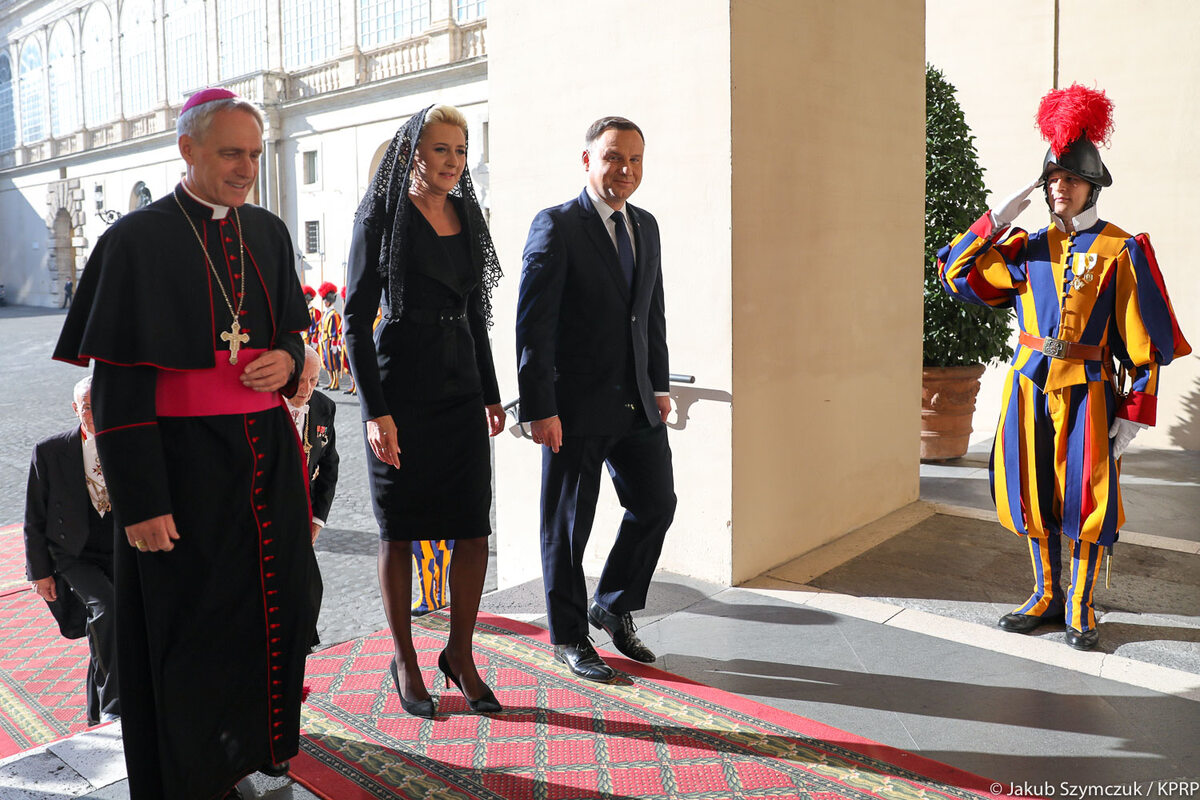 Prezydent Andrzej Duda na audiencji u papieża Franciszka 