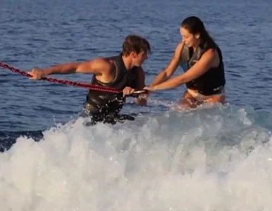 Miniatura: Jechał na nartach wodnych. Nagle......