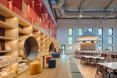 Szkolna biblioteka, projekt Studio Vapore