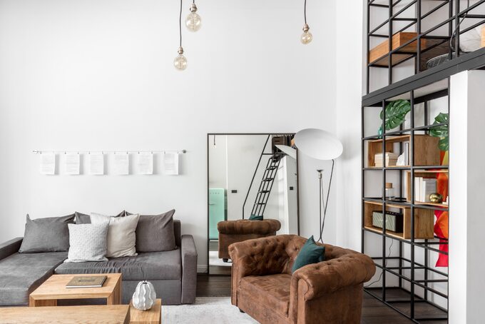 Mały loft z Krakowie, proj. Magdalena Załoga