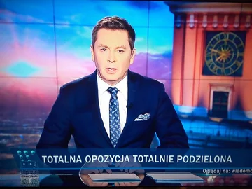 Pasek TVP za czasów prezesury Jacka Kurskiego 