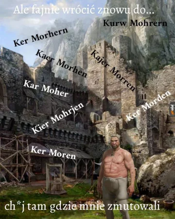 Mem inspirowany grami z serii Wiedźmin 