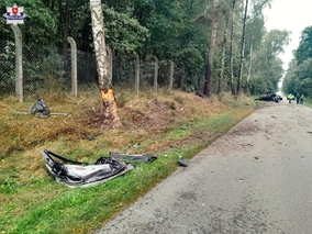 Tragiczny wypadek w&nbsp;Ułężu. Kierowca uderzył w&nbsp;drzewo...