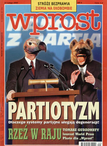 Okładka tygodnika Wprost nr 9/2000 (900)
