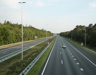 Miniatura: Żuraw runął na autostradę. Operator nie żyje