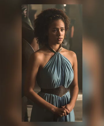 Missandei po raz pierwszy w serialu "Gra o tron" Postać grana jest przez Nathalie Emmanuel.