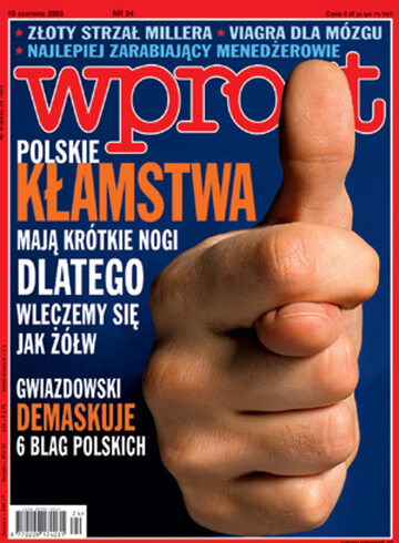 Okładka tygodnika Wprost nr 24/2003 (1072)