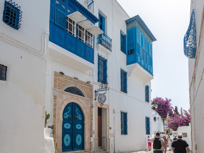 Główna ulica w Sidi Bou Said