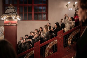 Architekci i&nbsp;przedstawiciele krakowskich biur projektowych podczas spotkania z&nbsp;cyklu &bdquo;Architekci w&nbsp;pierwszym rzędzie&rdquo; w&nbsp;Narodowym Starym Teatrze w&nbsp;Krakowie
